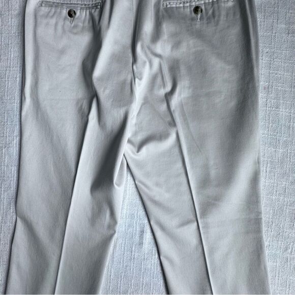 Perry Ellis Premium Tan Tailored Flat Front Dress Pants SZ 32 - Picture 7 of 14